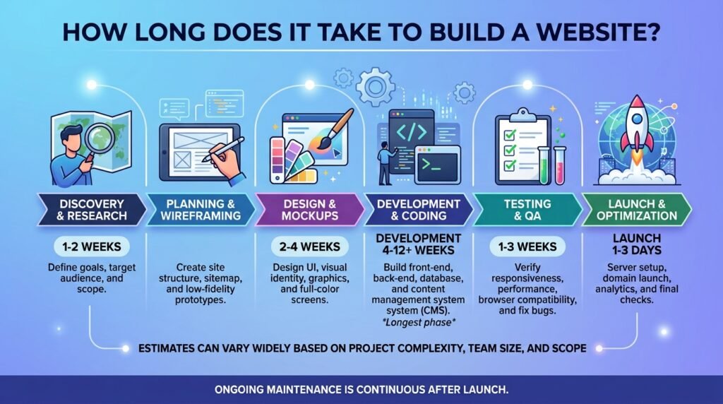 How Long Does It Take to Build a Website? A Complete Development Timeline
